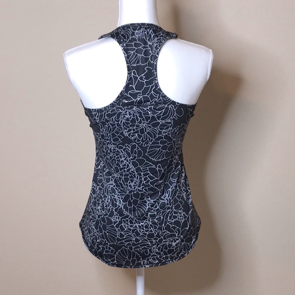 ATHLETA Black Floral Tank - Picture 2 of 9
